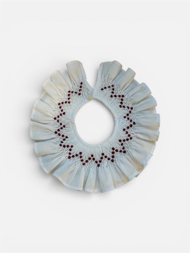 Cuello nido de abeja Burdeo