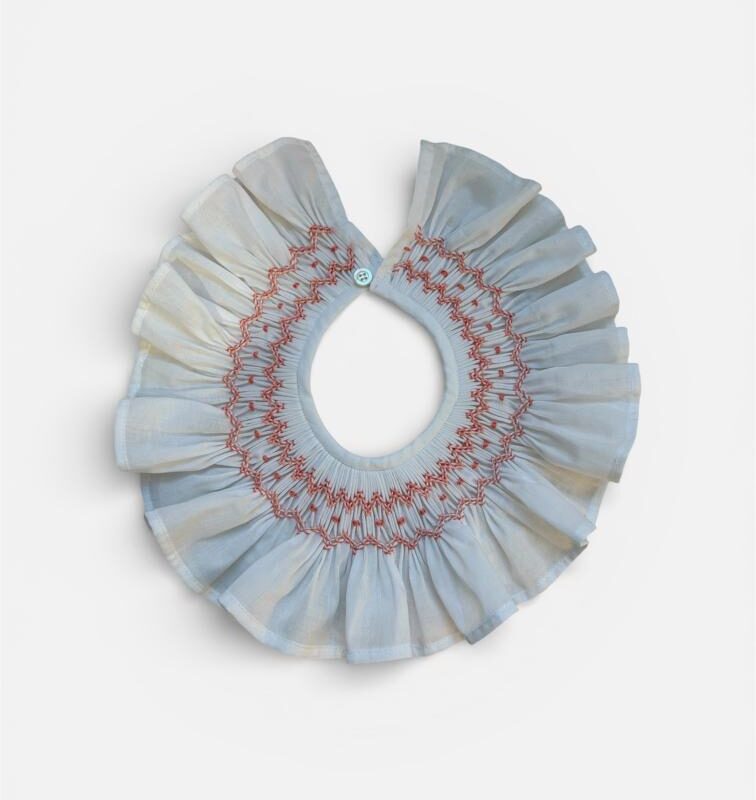 Cuello nido de abeja Coral