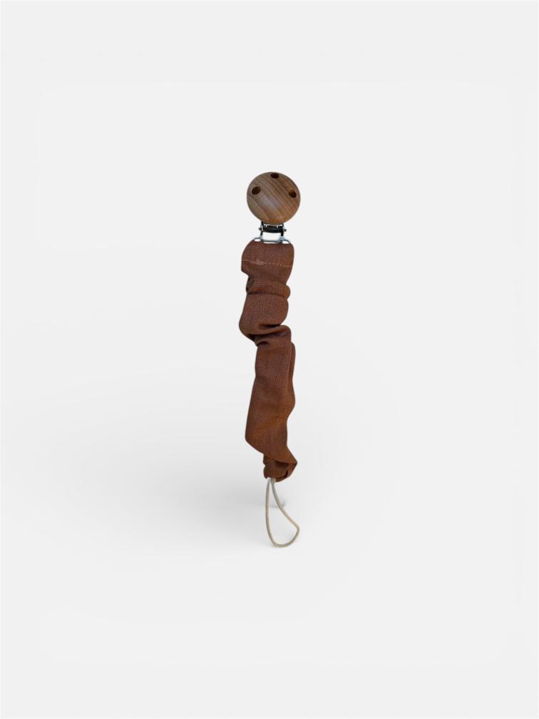 Chupetero Tela elástica marrón